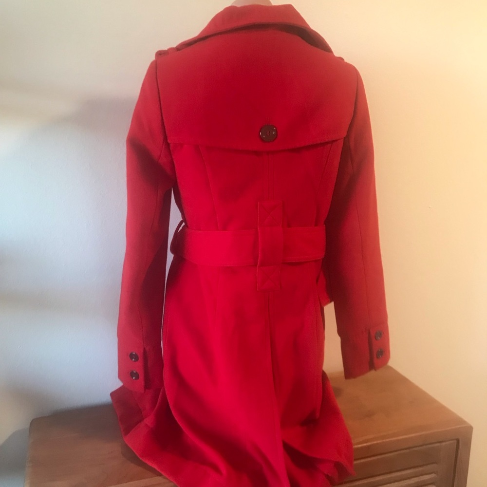 Worthington Red Trenchcoat size smalll - Picture 10 of 14